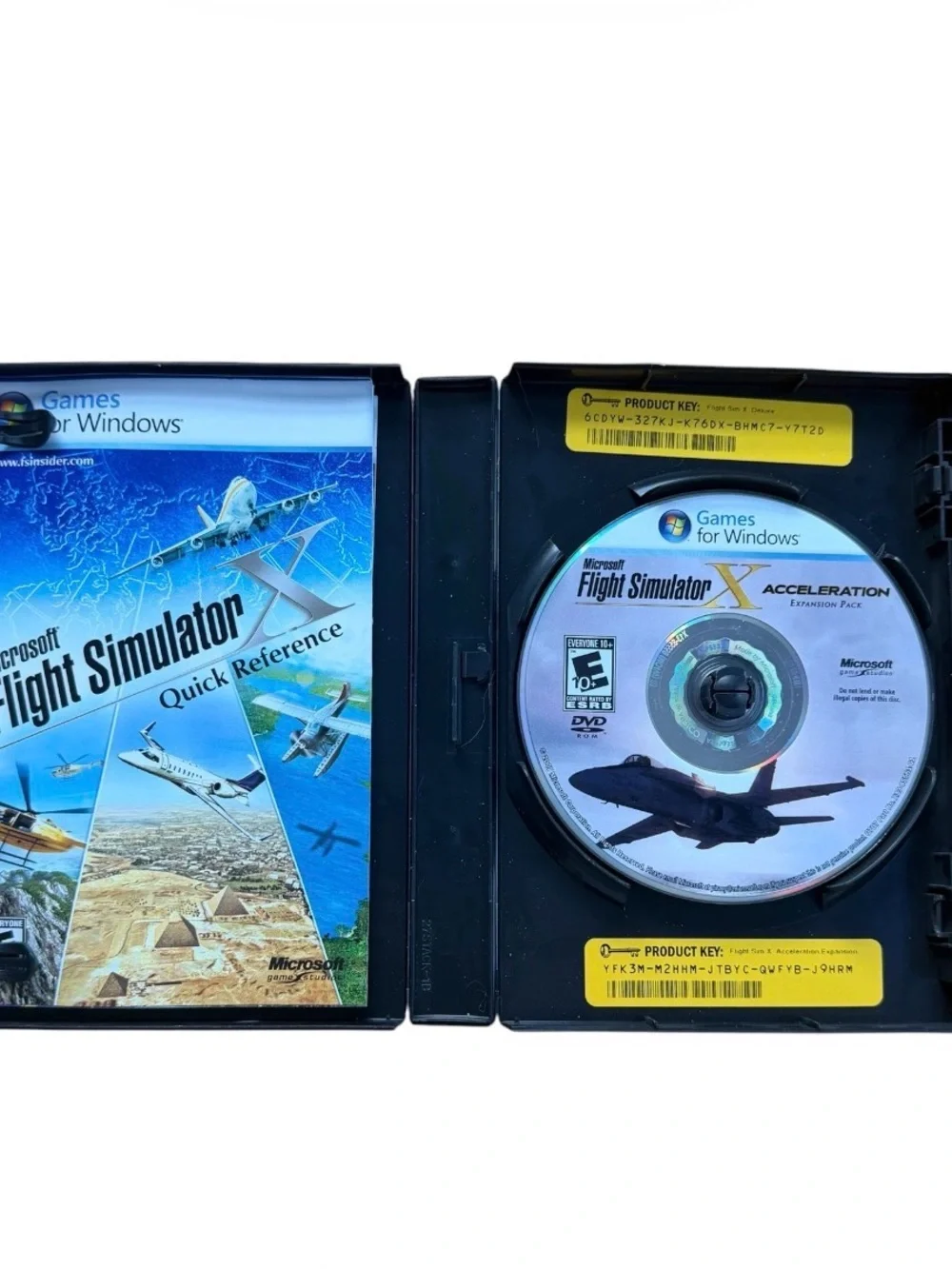 Microsoft Flight Simulator X Gold Edition PC DVD Deluxe & Acceleration Expansion